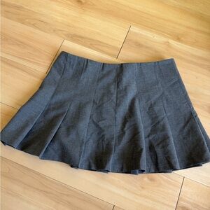 Zara Charcoal Skater Pleated Skirt